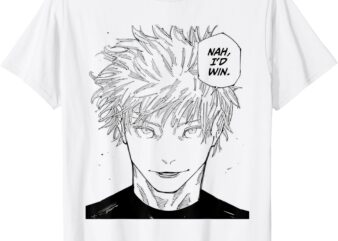 Funny Anime Meme Nah I’d Win Reference Gojo T-Shirt