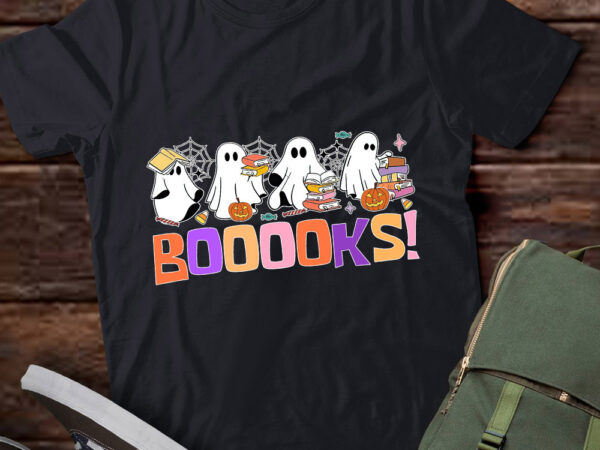 Funny ghost book reading halloween booooks lover teacher t-shirt ltsp