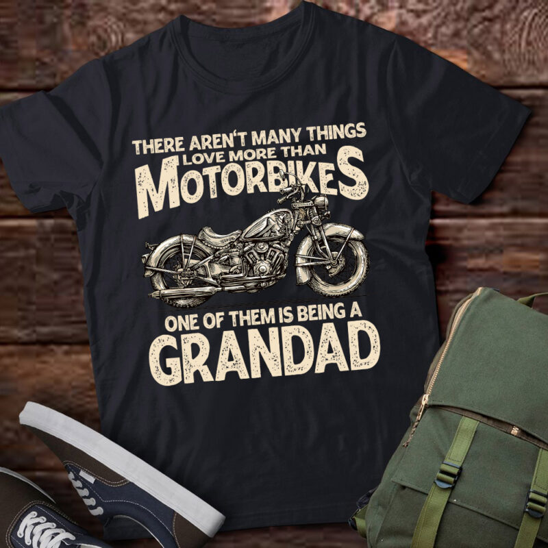 Funny Motorbike Biker Motorcycle Bike Father’s Day Grandad lts-d