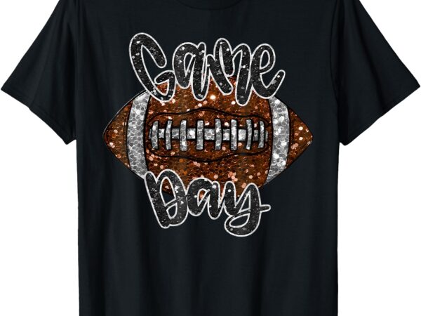 Game day football bling bling football lover fall autumn t-shirt