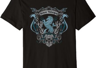 Game Of Thrones Iconic House Velaryon Old True Brave Logo Premium T-Shirt