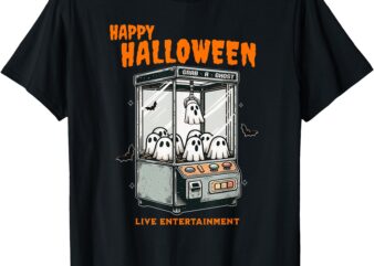 Ghost Claw Game Happy Halloween T-Shirt