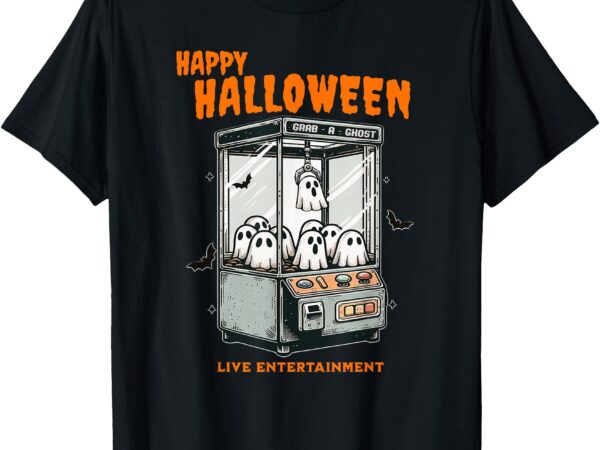 Ghost claw game happy halloween t-shirt