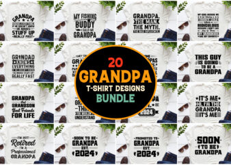 Grandpa T-Shirt Design Bundle