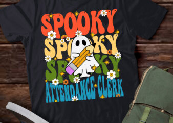 Groovy Attendance Clerk Funny Halloween Costume Secretary T-Shirt ltsp