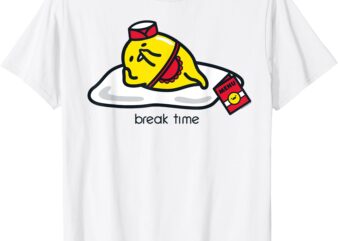 Gudetama the Lazy Egg Diner Server Break Time Tee Shirt T-Shirt