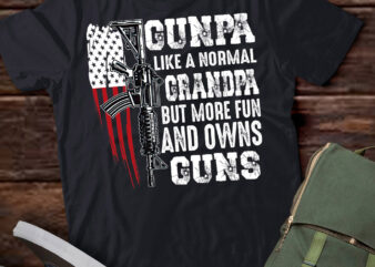 Gunpa Like A Normal Grandpa But More Fun And Owns Guns T-Shirt ltsp