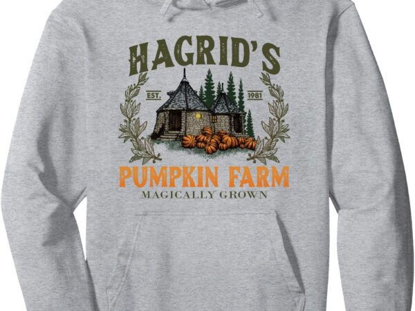 Hagrids pumpkin farm magically grown cute fall pullover hoodie graphic t shirt