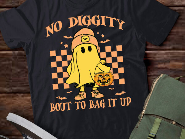 Halloween ghost no diggity bout to bag it up toddler kids t-shirt ltsp