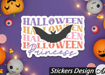 Halloween princess Stickers graphic t shirt