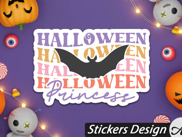 Halloween princess stickers graphic t shirt