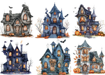 Halloween cute house graphic t shirt