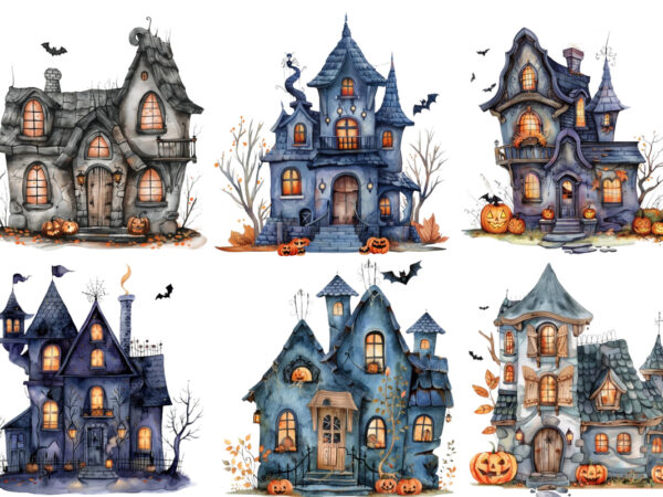 Halloween cute house graphic t shirt