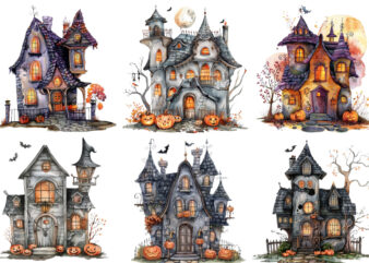 Halloween cute house graphic t shirt