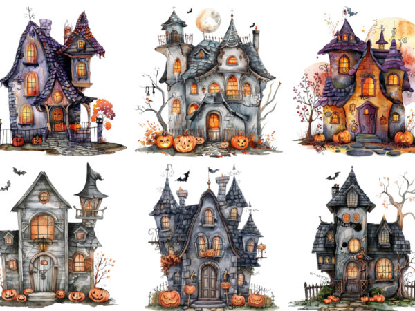 Halloween cute house graphic t shirt