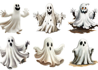 Halloween funny Ghost Clipart