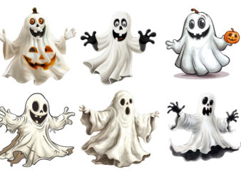 Halloween funny Ghost Clipart