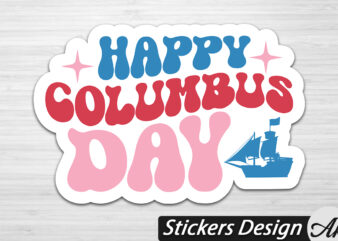 Happy columbus day Stickers