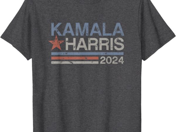 Harris 2024 grunge retro stripes vintage kamala harris 2024 t-shirt