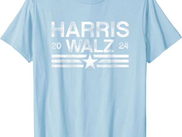 Harris tim walz 2024 stripes kamala harris walz 2024 t-shirt