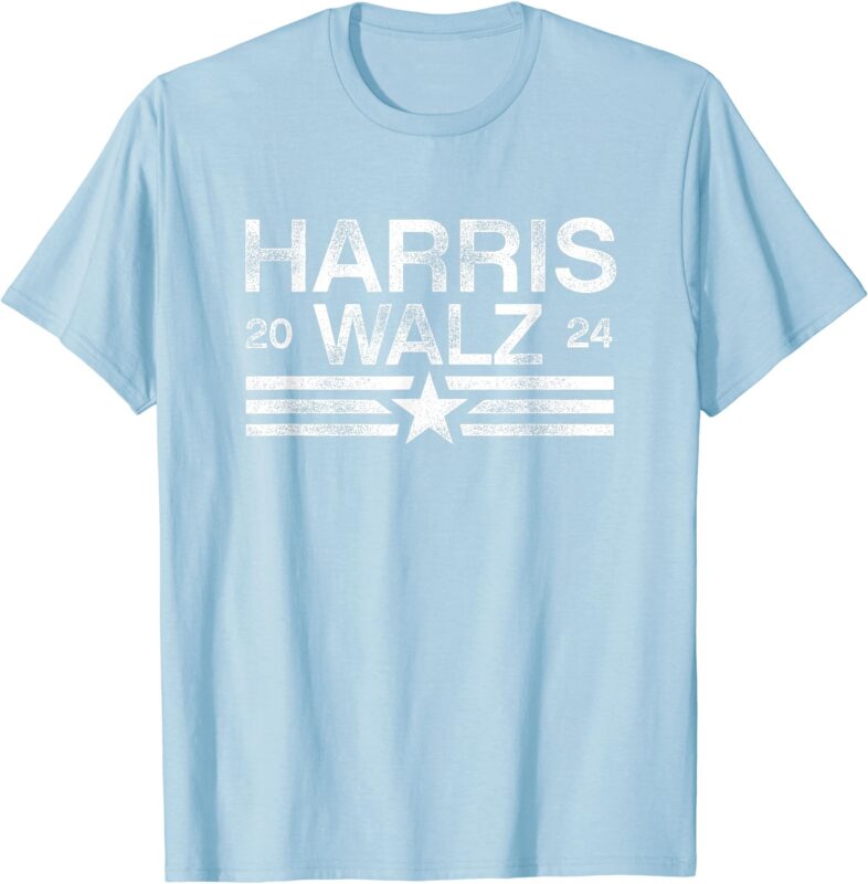 Harris Tim Walz 2024 Stripes Kamala Harris Walz 2024 T-Shirt