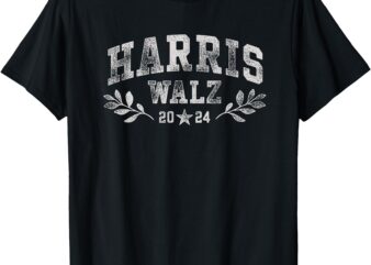 Harris Tim Walz Crest Vintage Arch Women Harris Waltz 2024 T-Shirt