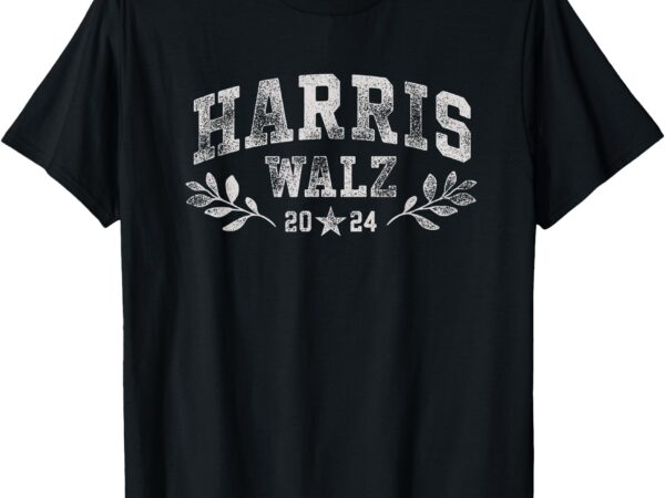 Harris tim walz crest vintage arch women harris waltz 2024 t-shirt