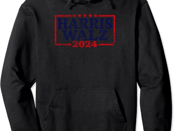 Harris waltz 2024 election kamala harris tim waltz 2024 pullover hoodie graphic t shirt