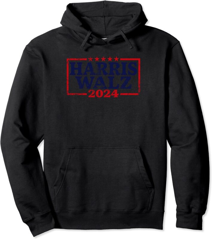 Harris Waltz 2024 Election Kamala Harris Tim Waltz 2024 Pullover Hoodie