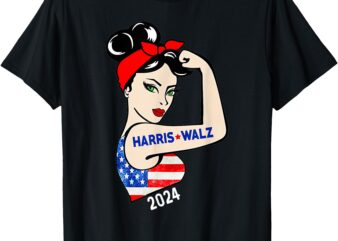 Harris Waltz 2024 Election Kamala Harris Tim Waltz 24 Womens T-Shirt