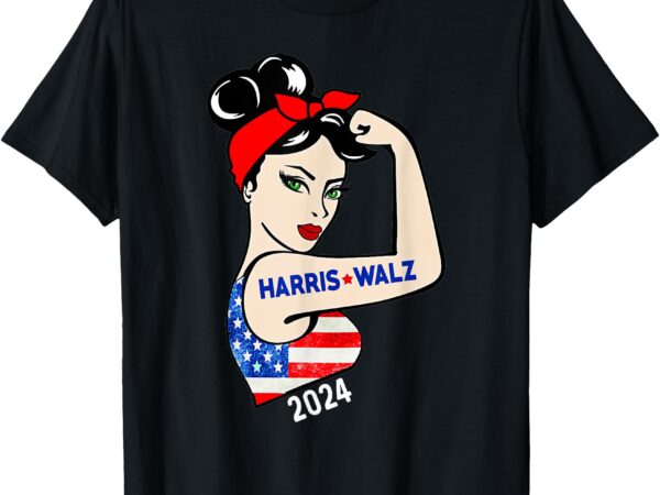 Harris waltz 2024 election kamala harris tim waltz 24 womens t-shirt