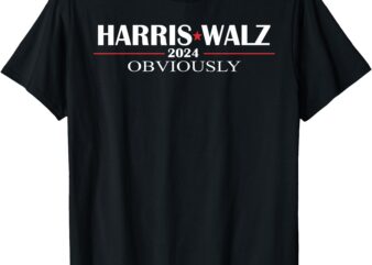 Harris Waltz 2024 Obviously Kamala Harris Tim Walz 2024 T-Shirt