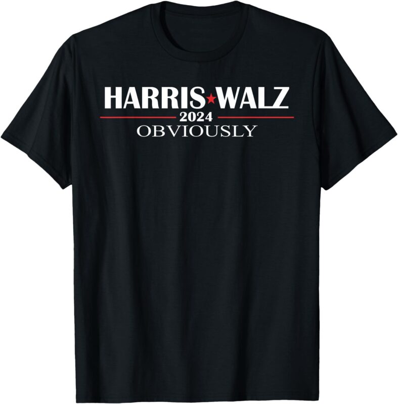 Harris Waltz 2024 Obviously Kamala Harris Tim Walz 2024 T-Shirt