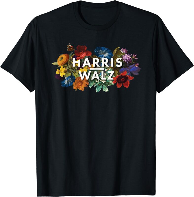 Harris Walz 2024 Floral Feminine Women Harris Waltz 2024 T-Shirt