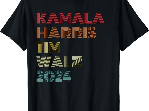 Harris walz 2024 kamala harris tim walz waltz vintage style t-shirt