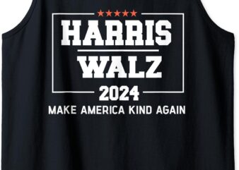 Harris Walz 2024 Make America Kind Again Harris Waltz Quote Tank Top graphic t shirt