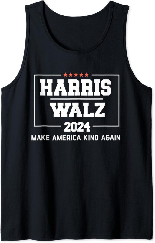 Harris Walz 2024 Make America Kind Again Harris Waltz Quote Tank Top