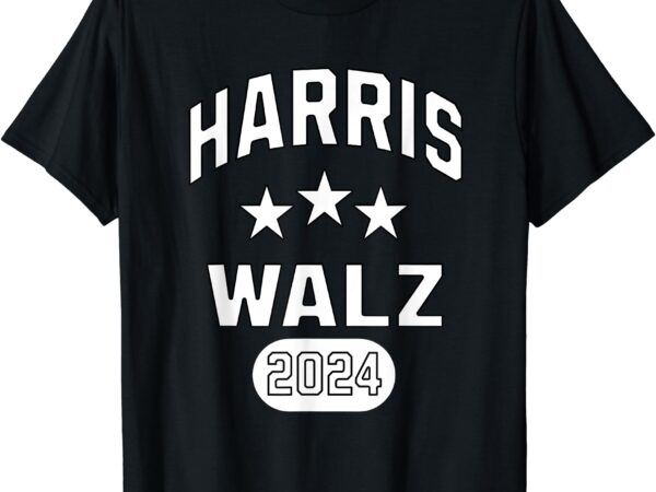 Harris walz 2024 for president stars kamala harris tim walz t-shirt