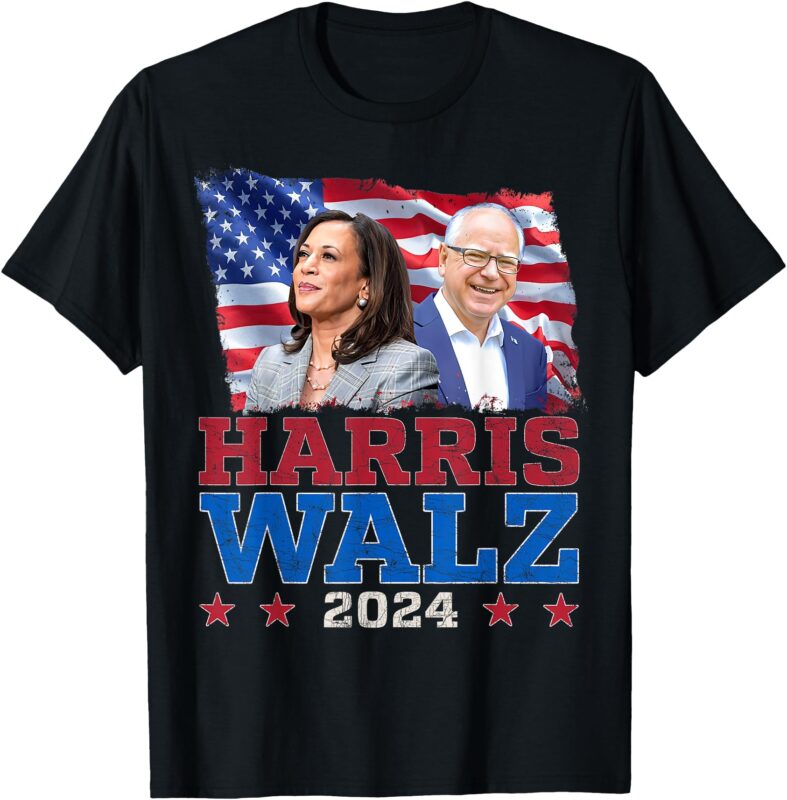 Harris Walz President Election 2024 Kamala Harris Tim Walz T-Shirt