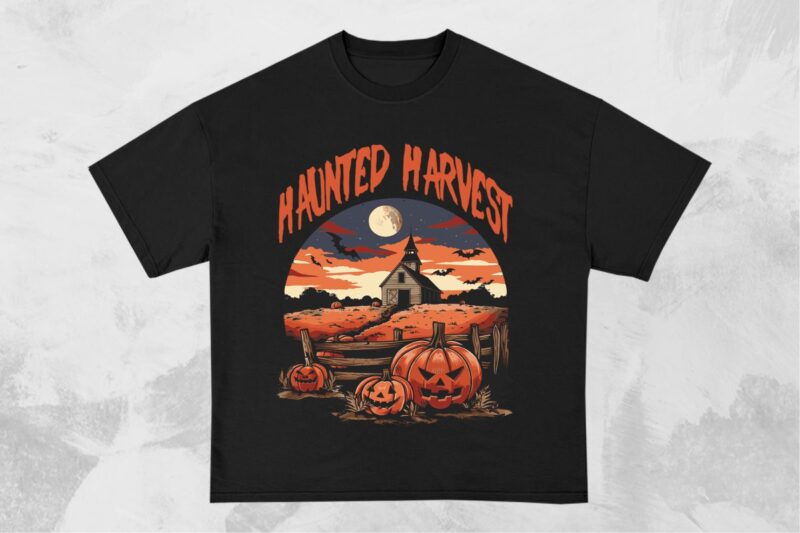 Halloween Farm T-shirt Design Bundle