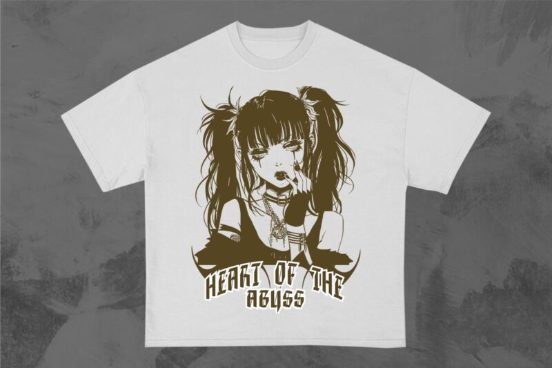 Anime Gothic T-shirt Design Bundle