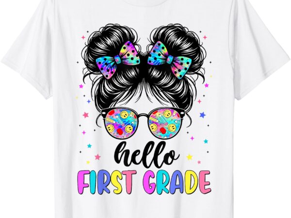 Hello first grade back to school first day of 1st grade t-shirt