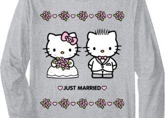 Hello Kitty and Dear Daniel _Just Married_ Long Sleeve Shirt Long Sleeve T-Shirt