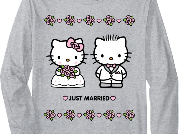 Hello kitty and dear daniel _just married_ long sleeve shirt long sleeve t-shirt