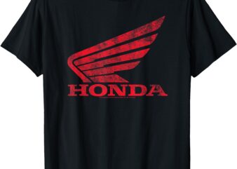 Honda Distressed Powersports Wing T-Shirt