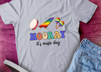 Hooray It’s Music Day Music Teacher Back To School lts-d graphic t shirt