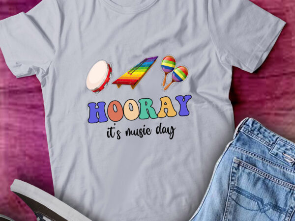 Hooray it’s music day music teacher back to school lts-d graphic t shirt