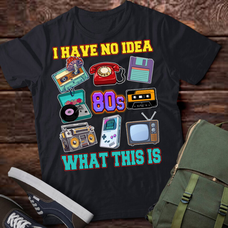 I Have No Idea What This Is Kids 70s 80s 90s theme outfit T-Shirt ltsp