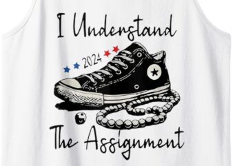 I Understand The Assignment Vote Blue rally Kamala 2024 Tank Top t shirt design for sale