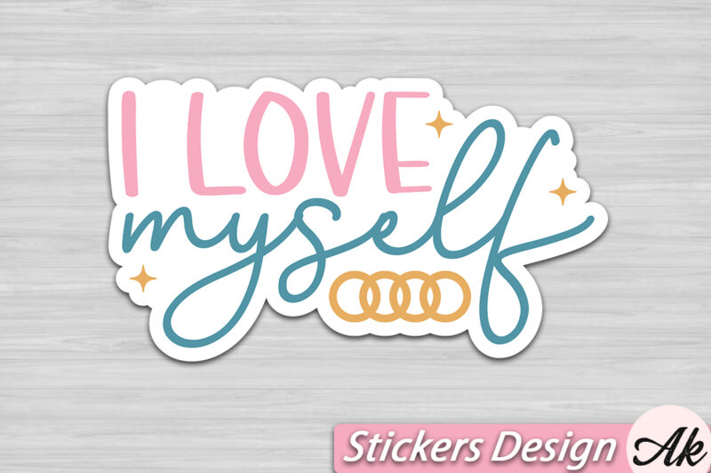 I love myself Stickers